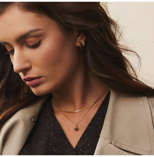  Lady Cozy - Silver / 14kt GP - 48cm